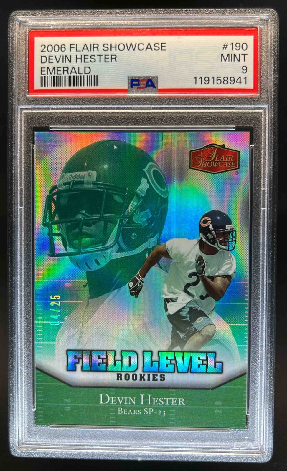 Devin Hester Flair Showcase #190 Emerald