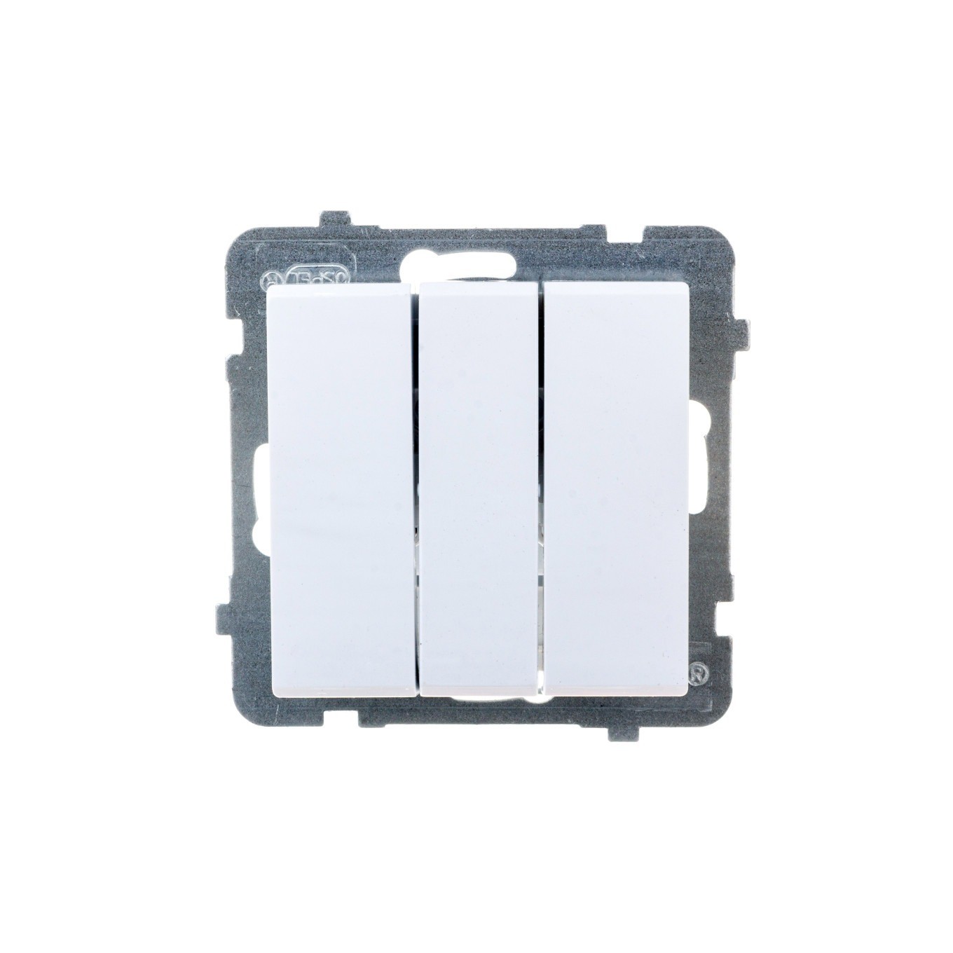 SONATA MODUL WEISSER SCHALTER 3-FACH FEDERKLEMMEN 10AX 250V - Bild 4