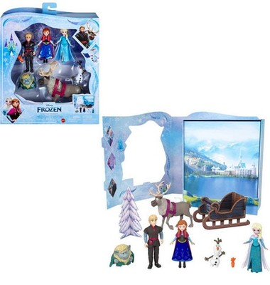 Disney Frozen Doll Gift Set Elsa Anna Kristoff Olaf Sven Mattel
