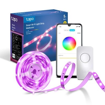 Tapo L900-5 LED Streifen Licht 5m, mehrfarbige LED Lichter für TV Schlafzimmer, Smart