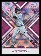 Hunter Cole 127/200 Aspirations Purple 2016 Panini Elite Extra #141 Giants