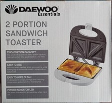 Daewoo Essentials 2 Portion Sandwich Toaster, BRAND NEW, Christmas Gift Idea