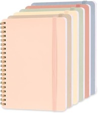 6 PCS Small Spiral Notebook 5x7, Cute Aesthetic Spiral Journal Note book for