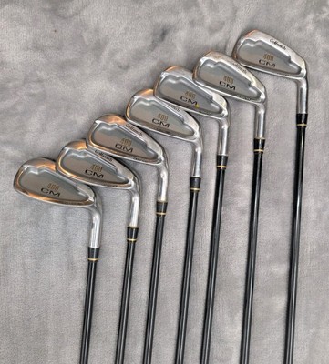 CM 400 Golfsmith Deep CG Irons 3-7 9 PW Mid Flex Graphite Shaft 