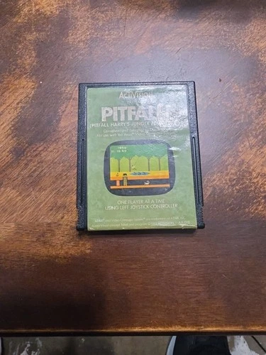 Pitfall! Atari 2600 Video Game Classic Jungle Adventure Activision