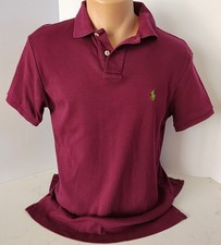 POLO RALPH LAUREN Custom Fit 2 Button Small Pony Polo Shirt SMALL HTF Color