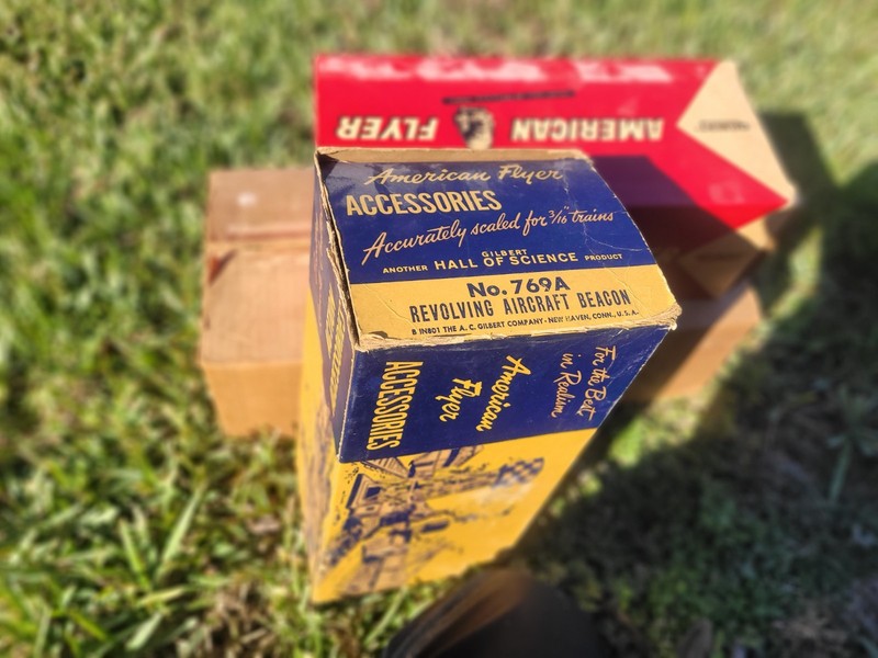 american flyer s gauge 2 high grade Rev AC beacons- New Pics Added