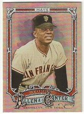 2025 Topps Allen & Ginter WILLIE MAYS Insert SILVER PORTRAIT Parallel Card GIANT