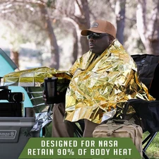 Survival Emergency Mylar Thermal Blankets -Space Blanket Survival kit Camping...