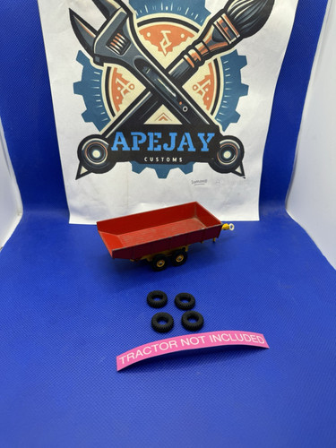 4 tires to fit Matchbox K-3 King Size Farm Trailer Red/Yellow trailer - Picture 1 of 4