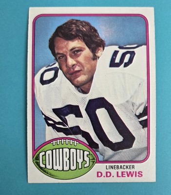 1976 Topps #342 D.D. Lewis Dallas Cowboys FOOTBALL Card 6E