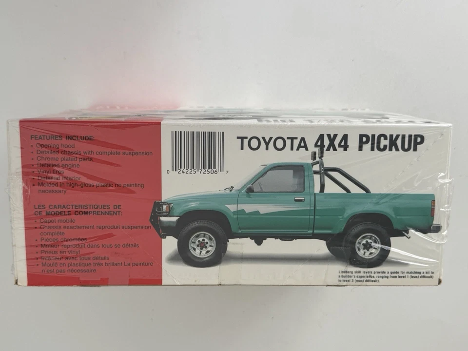 Toyota 4x4 Pickup 1/20 Scale Lindbergh Model Kit No. 72506 Open Box Sealed Bags - Image 2 of 4