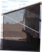 RV Awning Side Shade 9'X7' - Mesh Screen Sunshade Complete Kits 9' x 7' Black