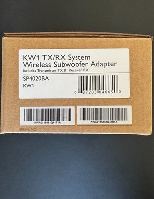 KEF KW1 TX/RX System Wireless Subwoofer Adapter Kit (NEW)