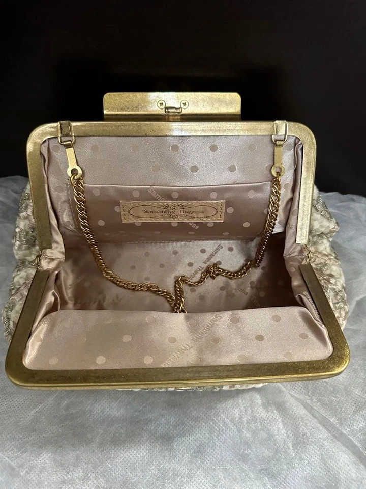 Samantha Vega Clutch Bag Unused Leather Silver Hardware Japan Authentic - Image 2 of 3