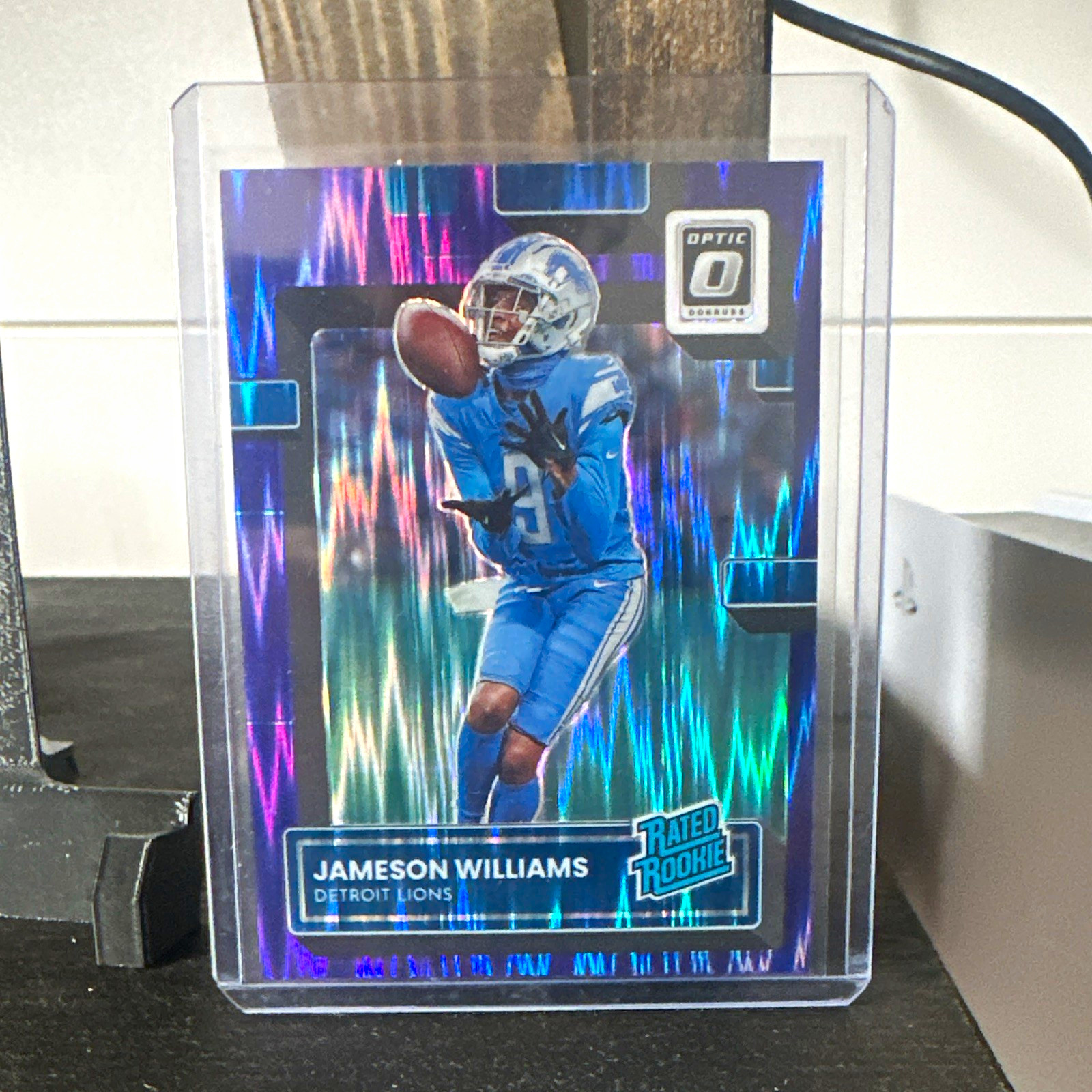 Panini 2022 Donruss Optic Jameson Williams Rated Rookie Prizm Lions #208