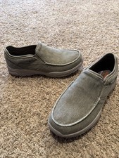 Skechers Relaxed Fit Creston Slip-On Comfy Shoes 58895S Taupe Men  s Sz 11 WIDE