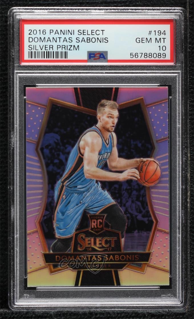 2016-17 Select Premier Level Silver Prizm Domantas Sabonis PSA 10 Rookie RC 0w2r