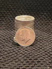 1964 Kennedy Silver Half Dollar Roll. BU Condition. Amazing Details! 20 Coins