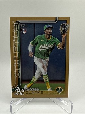 2025 Topps Update Denzel Clarke Rookie #US14 Gold /2025 Athletics RC