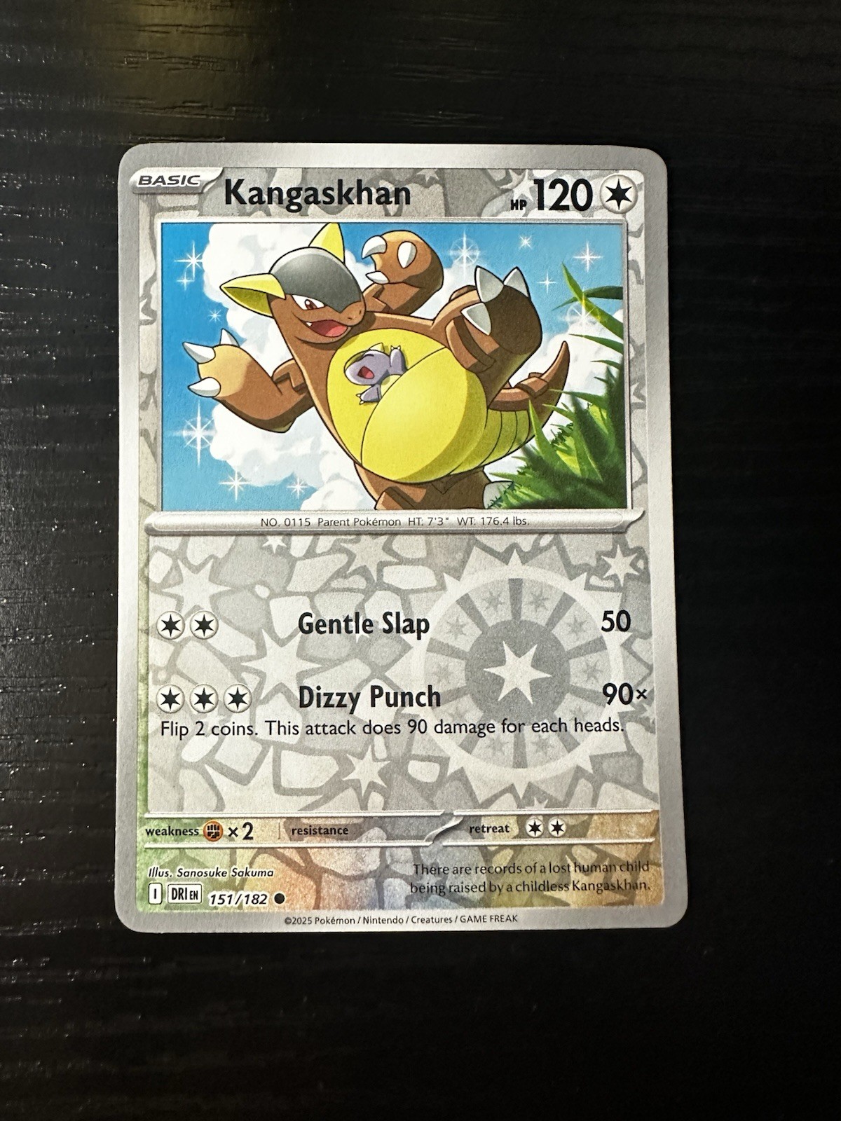 Kangaskhan - Reverse Holo Common SV10: Destined Rivals 151/182 Pokemon view 1