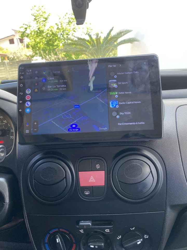 Autoradio Tablet Touch  Android Fiat Fiorino Qubo Carplay Bluetooth Wifi USB - Immagine 2 di 4