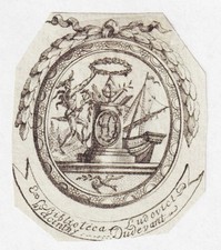 Exlibris Louis-Hyacinthe Dudevant Berry bookplate Ex-Libris gravure 18e