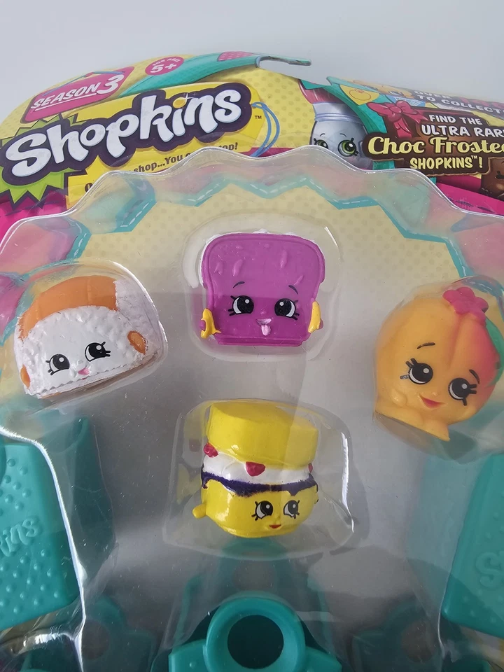 Nuevo Shopkins 5 Pack Temporada 3, precintado nunca abierto 1 shopkins oculto en su interior. Foto 3 de 4