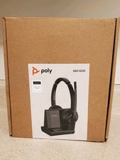 Plantronics Poly SAVI 8220 Office Wireless DECT Headset System Open Box COMPLETE