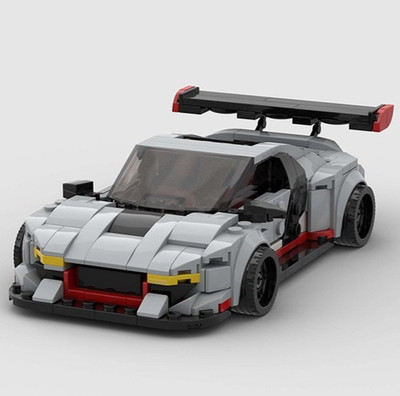 Custom MOC Lego Audi R8 LSM Race Car Euro 394 Piece Building Brick Car