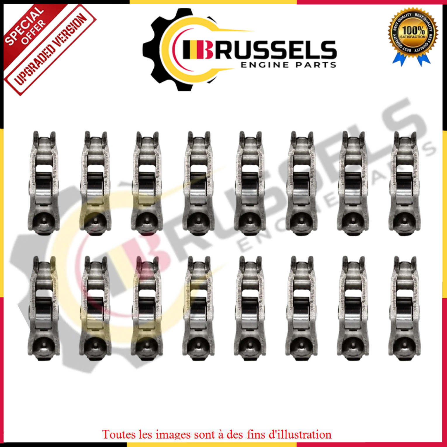 Bras de culbuteur AJ200 en acier forgé pour distribution Land Rover 2.0 Diesel 16V