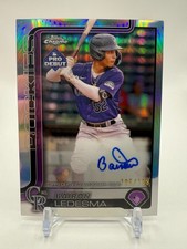 2025 Topps Pro Debut Auto Autograph Card PDC-192 Chrome /199 Bairon Ledesma