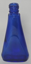 Vintage Noxzema Cobalt Blue Glass Bottle Apothecary Advertising Jar 5.5"