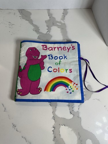Barney Book of Colors Rainbow Fabric Book Cotton