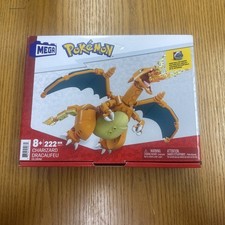 MEGA Construx Pokemon Charizard Motion Building Blocks Set 222Pcs New Open Box