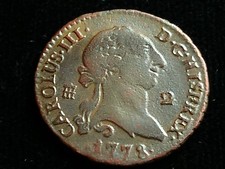 1778 Spanish colonial, Charles III, Milled 2 Maravedis- Segovia