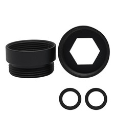 2 Pcs Brass Faucet Adapter Kit,Black Faucet Adapter To Garden Hose For Kitche...