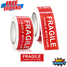 Fragile Stickers 2x3 Handle With Care Warning Labels For Package/Box Shipping