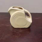 Fiesta Ware Homer Laughlin Small Mini Disc Pitcher Yellow Retired 5oz