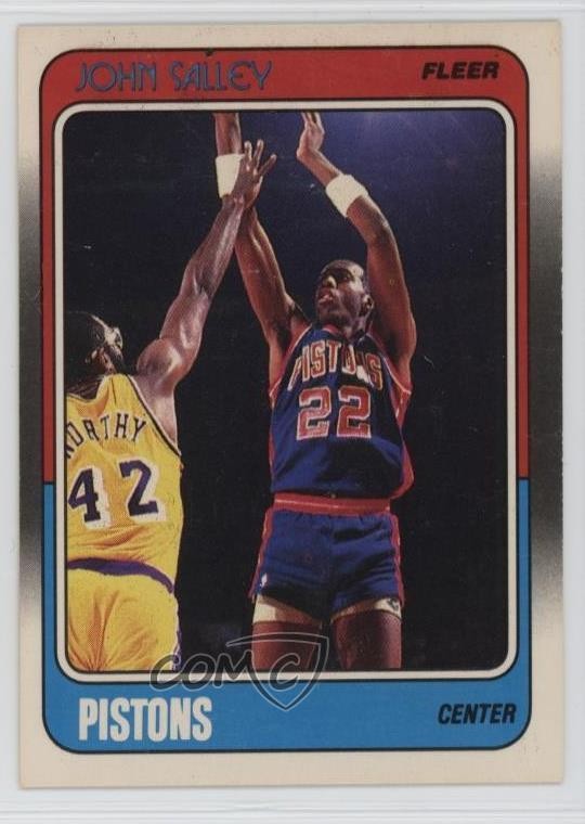 1988-89 Fleer John Salley #44 7iu