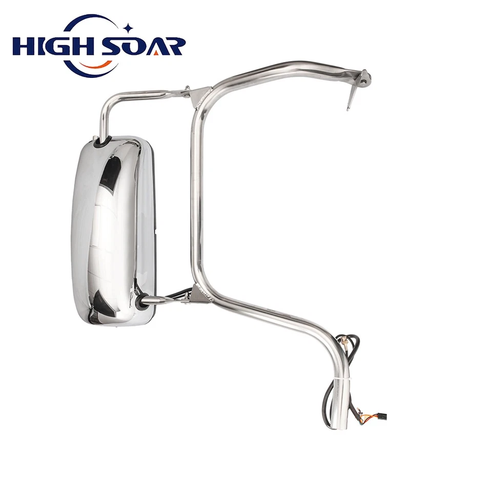 Espejo de puerta cromado térmico lado derecho pasajero para Peterbilt 386 389 367 379 382 Foto 2 de 4