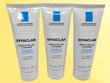LA ROCHE POSAY EFFACLAR MEDICATED GEL CLEANSER 3.4 OZ EXP: 2028 LOT OF 3
