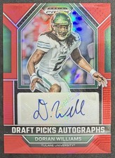 2023 Panini Prizm Draft Picks #DPA-DOW Dorian Williams Autographs Red #/199