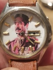 1980'S SADDAM HUSSIEN PRESIDENT WATCH SPECIAL MEMORIAL RARE Ricoh