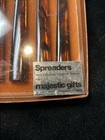 Vtg Faux Tortoise Cocktail Party Hors D'Oeuvres Charcuterie Spreader Knives Set — photo 3