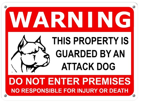 Warnschild - Schild Aus Aluminium - Motiv: Cairn Terrier 01