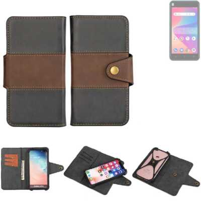 Handy Hülle für BLU Studio X10 2022 Wallet Case + Cover Handyhülle Tasche Bra