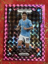2023-24 Panini Prizm Premier League Julian Alvarez Pink Mosaic 4 Manchester City