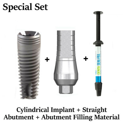 Set Cylindrical Fixture + Straight Adapter Head + Seal-Fill Filling Material 2g
