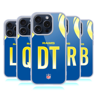 NFL LOS ANGELES RAMS POSITIONEN & LOGO GEL HANDYHÜLLE FÜR APPLE iPHONE HANDYS